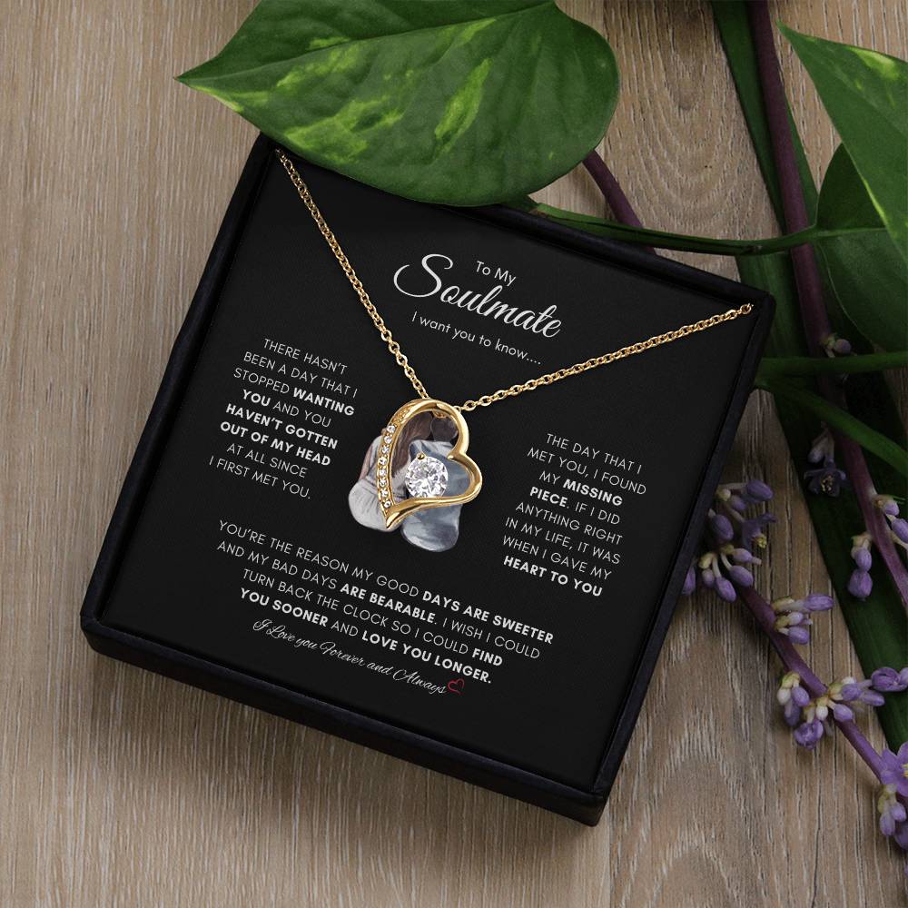 Forever My Soulmate Necklace |  Best Gift for Soulmate | Best gift for Wife | Best Gift for a Special one | Best Jewelry gift for Spouse | Best Jewelry gift for Wife