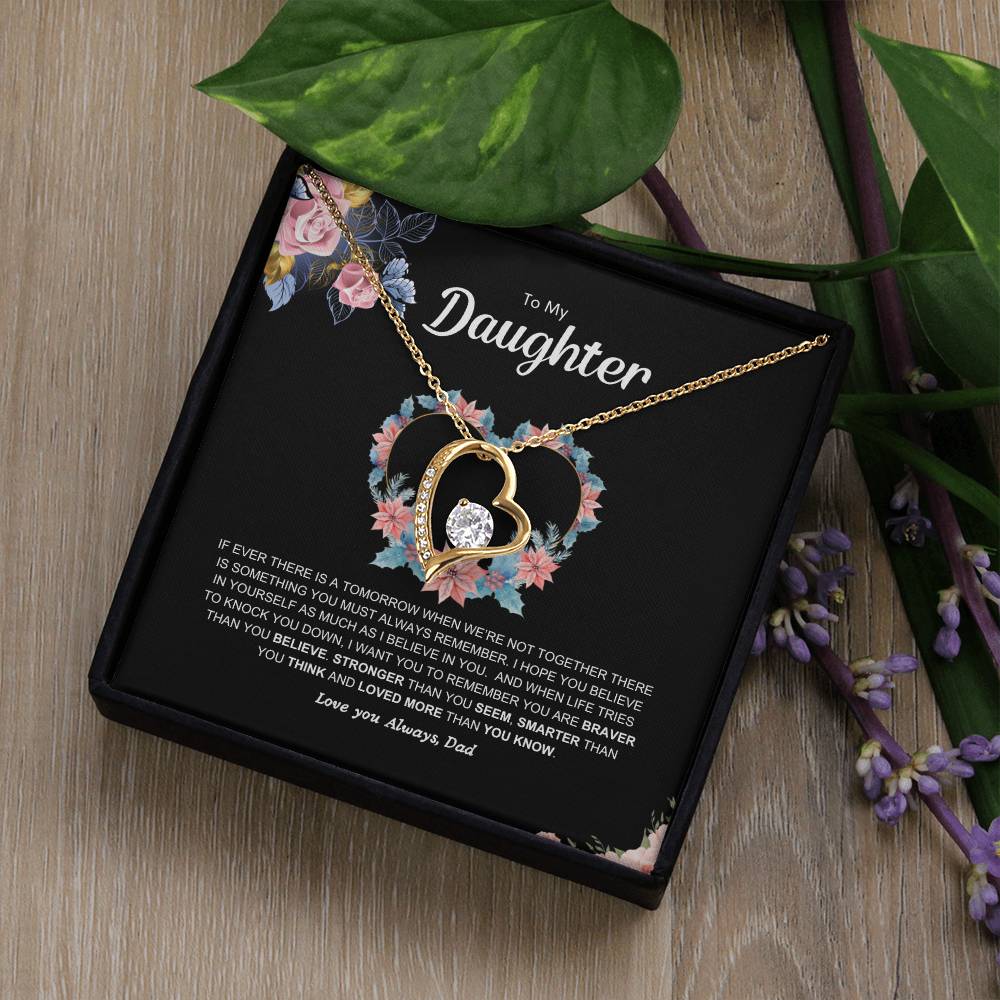 Dad's pledge | Forever Love  Necklace | Best gift for daughter | Best gift for daughters birthday | Best gift for daughters graduation | Best gift from Dad