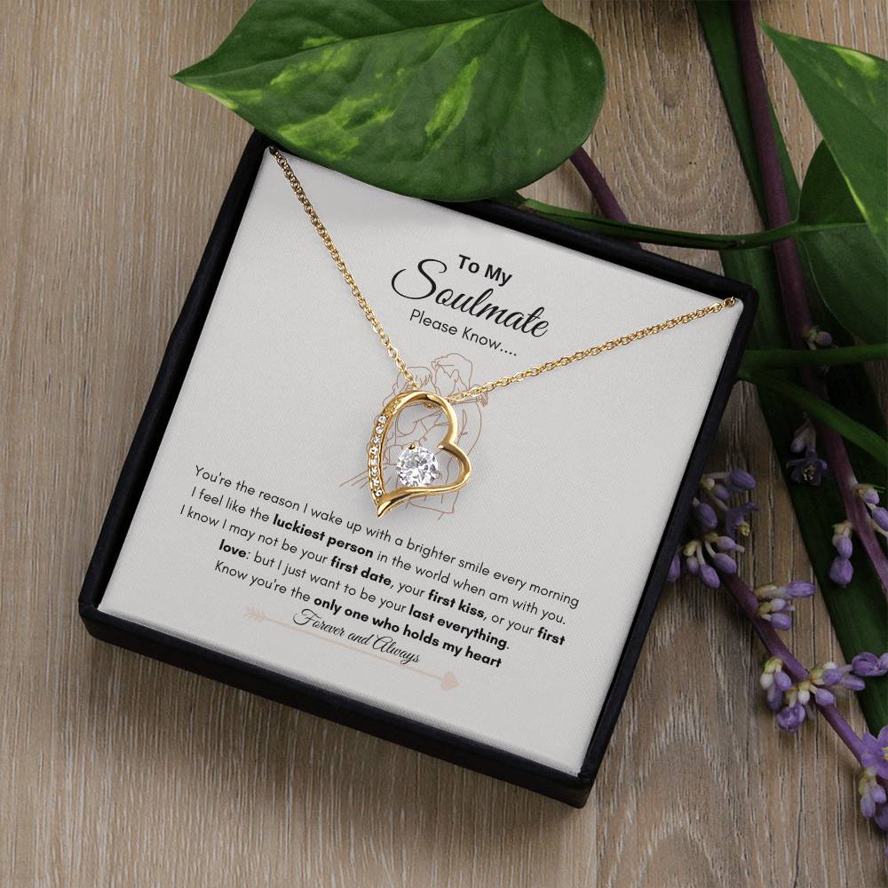 Forever Holds My Heart Necklace | Gift for Soulmate | Gift for Wife | Gift for Husband | Forever Love Necklace