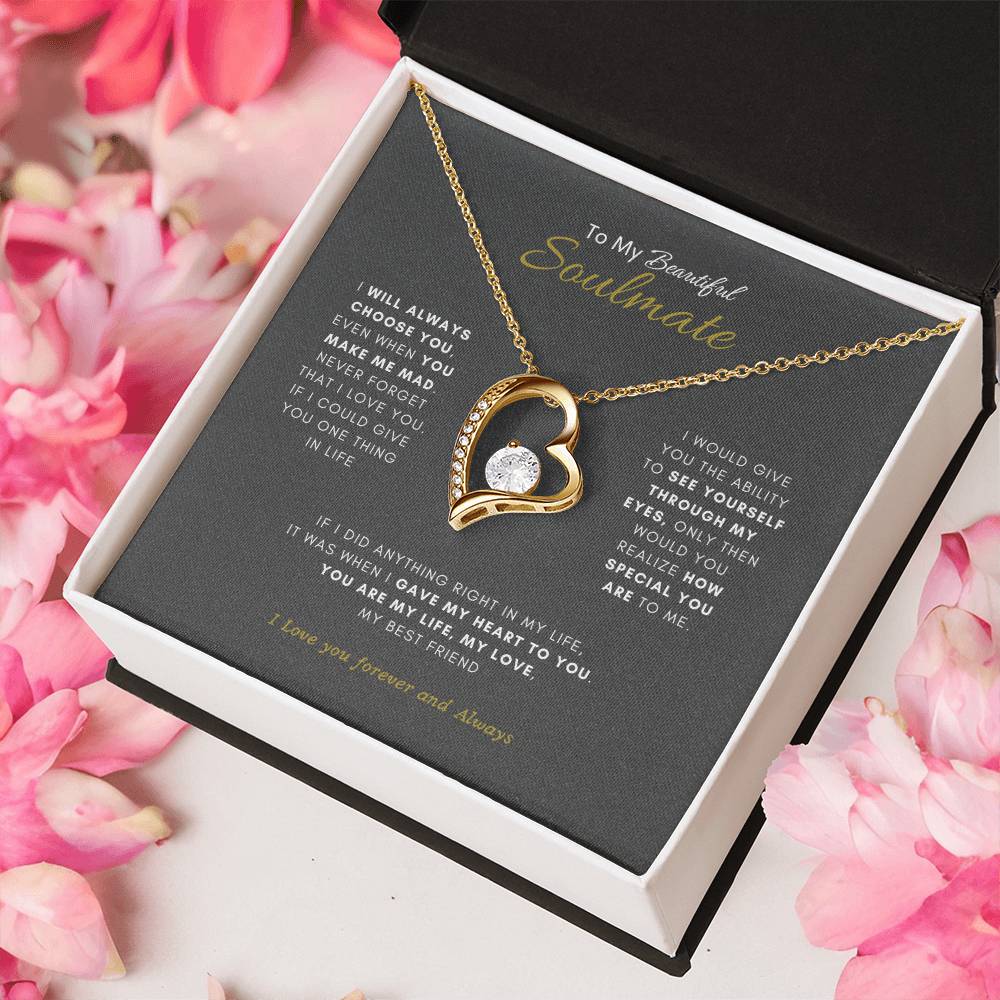 Forever My Soulmate Necklace | Best Gift for your soulmate | Best Gift for you Wife | Best Jewelry Gift for your Soulmate |