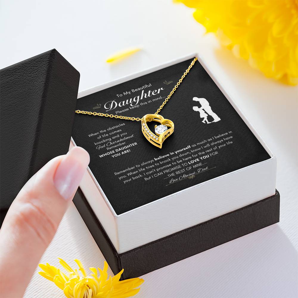 To My Daughter | Forever Love  Necklace | Best gift for daughter | Best gift for daughters birthday | Best gift for daughters graduation | Best gift from Dad 👨‍👧❤️