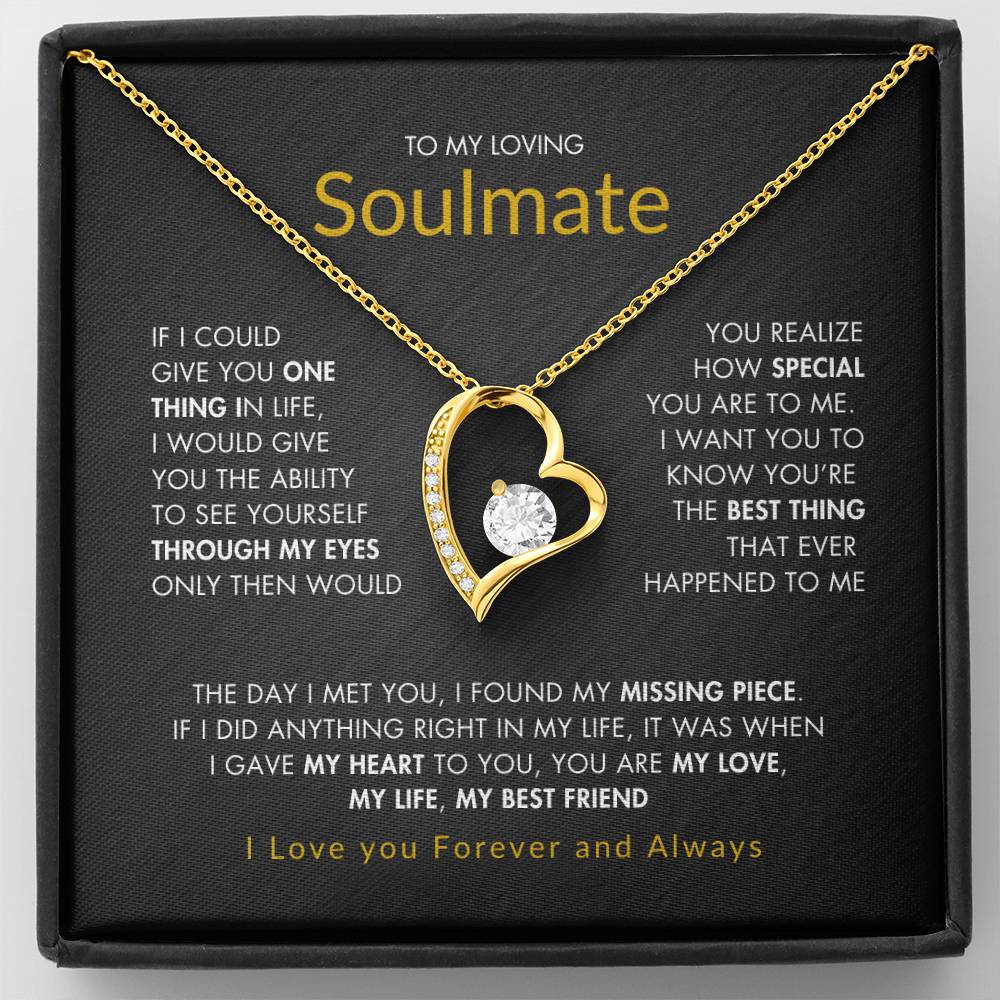 To My Loving Soulmate |  Best gift for Soulmate | Best Gift for Wife | Best gift for Spouse | Best Gift for wedding anniversary | Forever Love Necklace 😍👩‍❤️‍💋‍👨