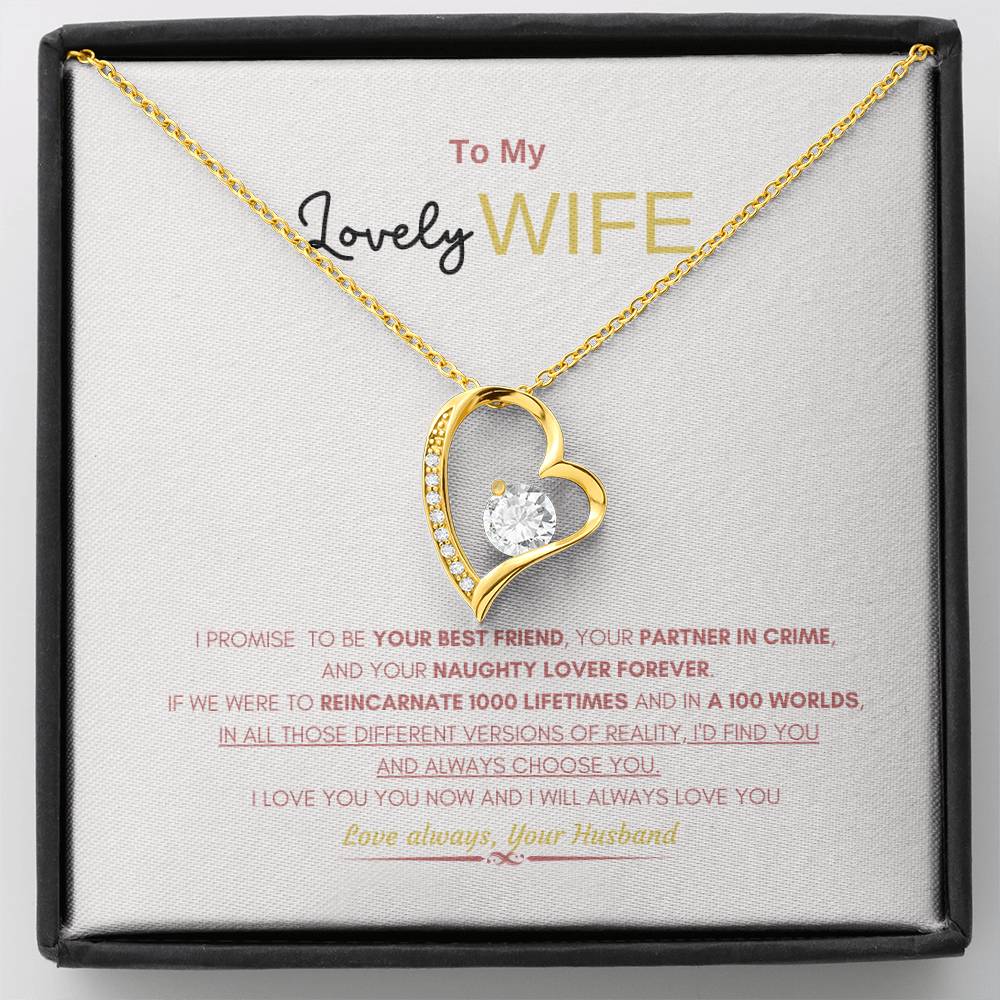 My Lovely wife Necklace | Gift Necklace for Wife | Forever Love Necklace | Best gift for Wife