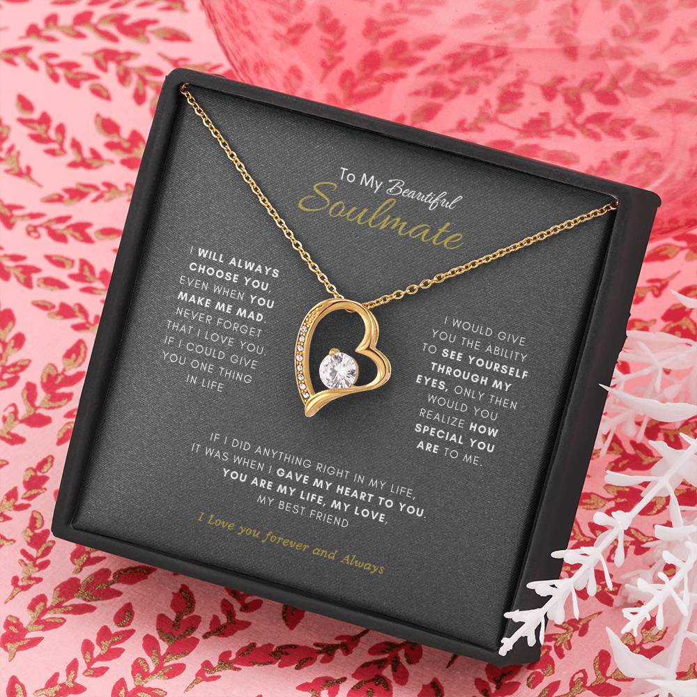Forever My Soulmate Necklace | Best Gift for your soulmate | Best Gift for you Wife | Best Jewelry Gift for your Soulmate |