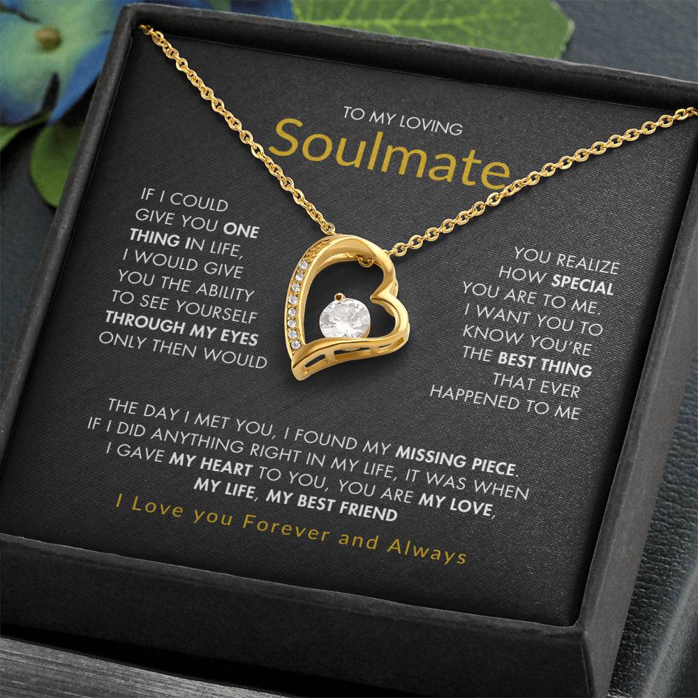 To My Loving Soulmate |  Best gift for Soulmate | Best Gift for Wife | Best gift for Spouse | Best Gift for wedding anniversary | Forever Love Necklace 😍👩‍❤️‍💋‍👨