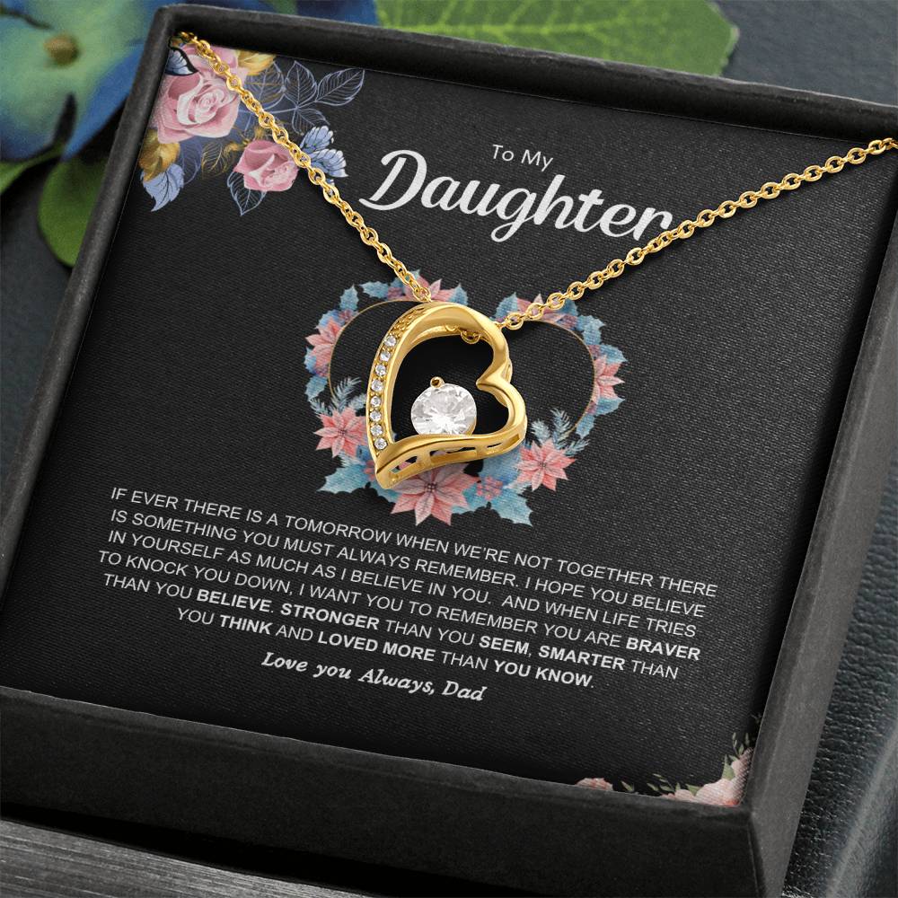 Dad's pledge | Forever Love  Necklace | Best gift for daughter | Best gift for daughters birthday | Best gift for daughters graduation | Best gift from Dad