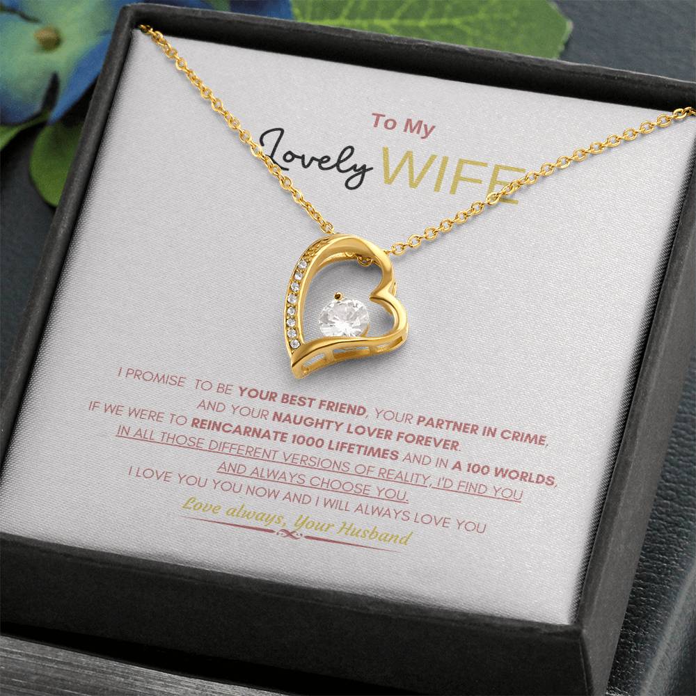 My Lovely wife Necklace | Gift Necklace for Wife | Forever Love Necklace | Best gift for Wife