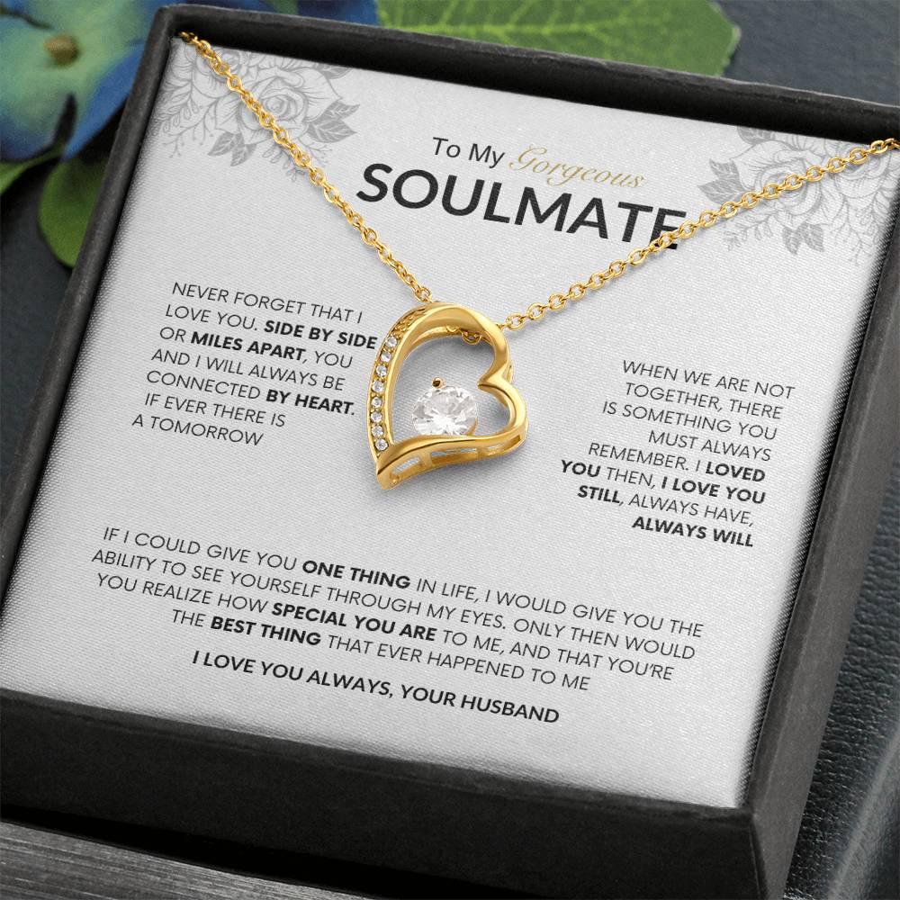 To My Gorgeous Soulmate | Forever Love Necklace |  Best gift for Wife | Best Gift for Spouse | Best Gift for Wedding Anniversary | Best gift to say I love you🫶 🥰