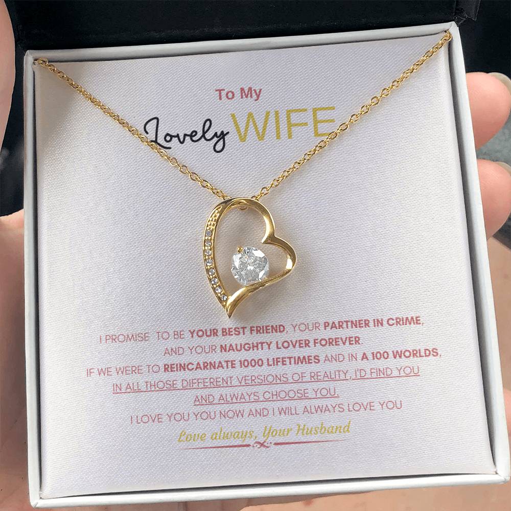 My Lovely wife Necklace | Gift Necklace for Wife | Forever Love Necklace | Best gift for Wife